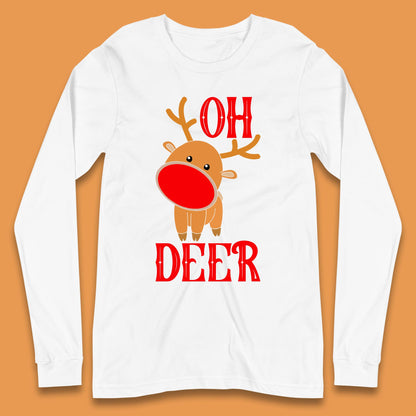 reindeer oh deer christmas rudolph t shirt