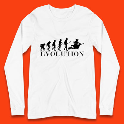 Witch Evolution Halloween Scary Spooky Witch Costume Long Sleeve T Shirt