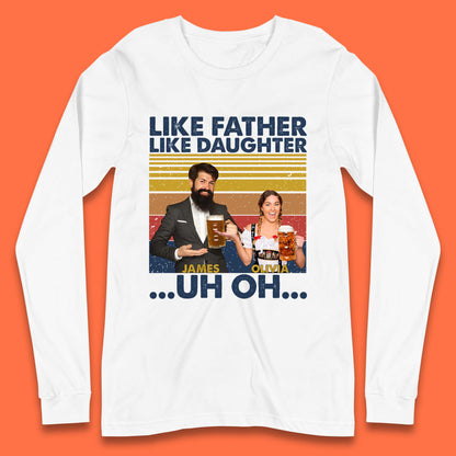 Personalised Like Father Like Daughter Long Sleeve T-Shirt