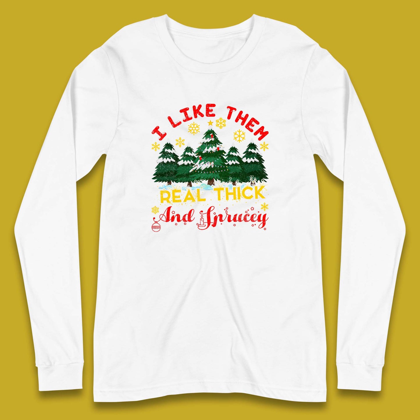 christmas tree long sleeve t shirt