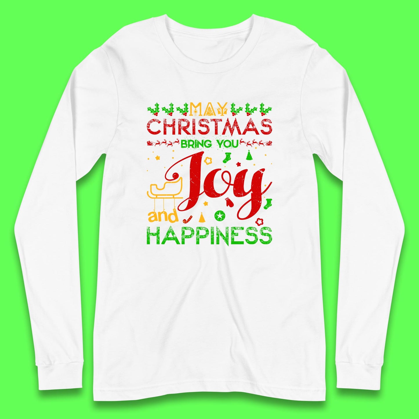 may christmas bring you joy and happiness t shirt