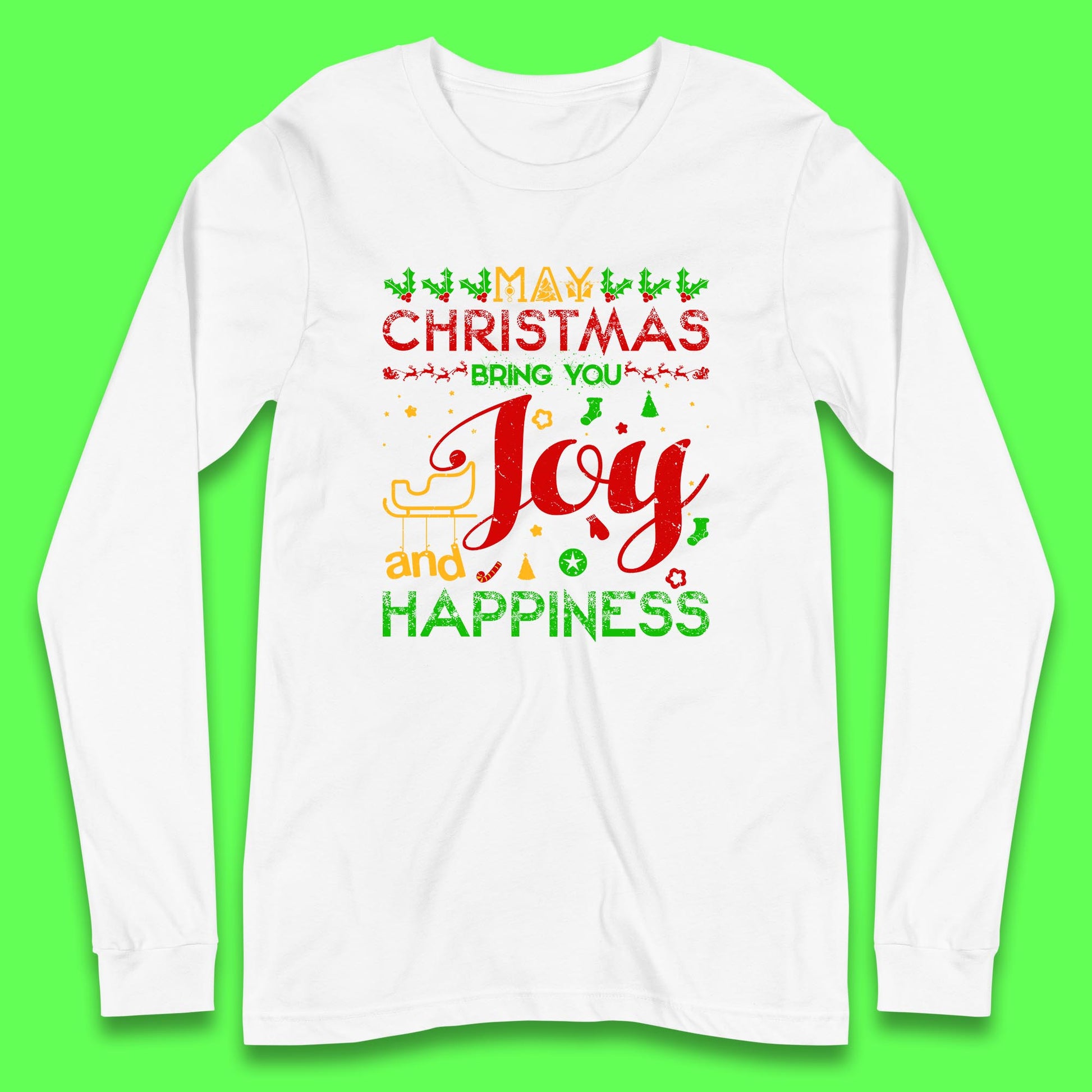 may christmas bring you joy and happiness t shirt