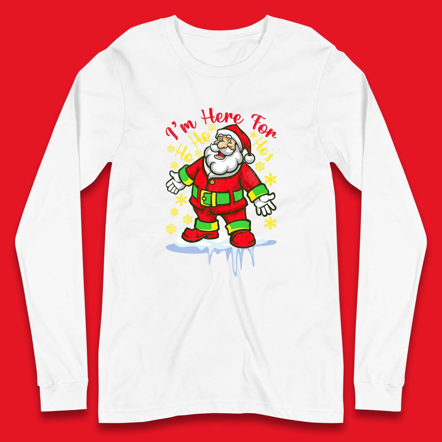 santa claus christmas long sleeve t shirt