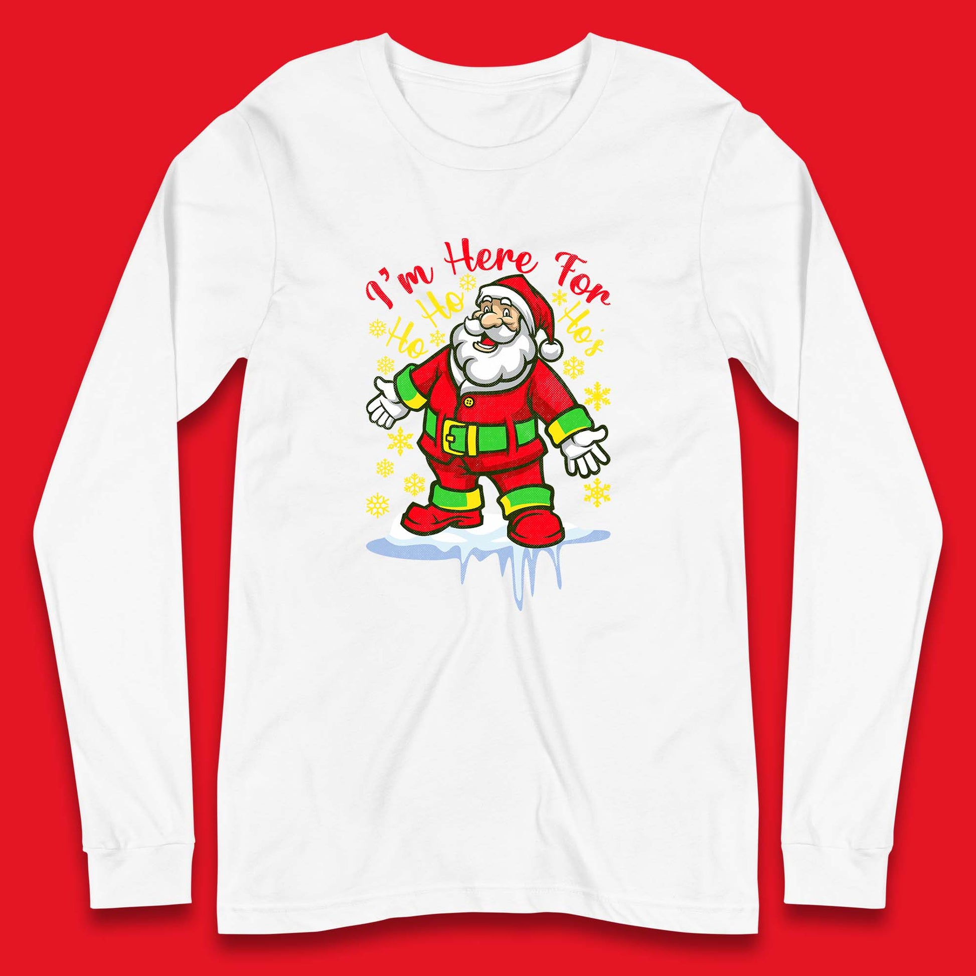 santa claus christmas long sleeve t shirt