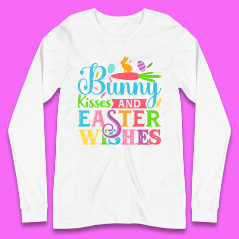 Bunny Kisses And Easter Wishes Long Sleeve T-Shirt