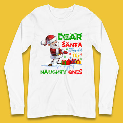 dear santa long sleeve t shirt