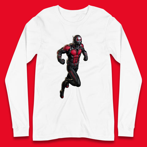 Ant Man and The Wasp Marvel Comics American Superhero Ant Man In Action Ant-Man Costume Avengers Movie Long Sleeve T Shirt