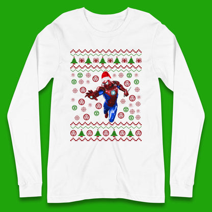 Iron Spider Man Suit Christmas Long Sleeve T-Shirt