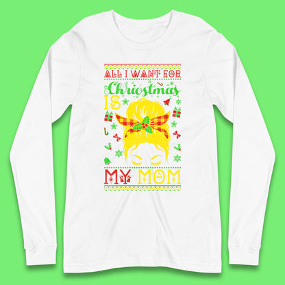 mom christmas long sleeve t shirt
