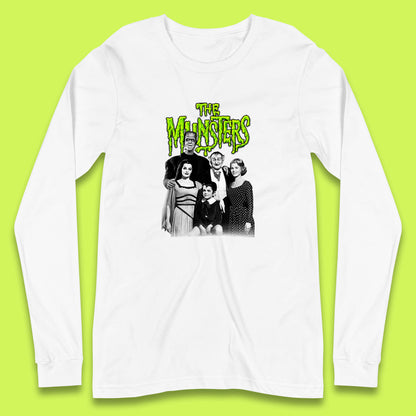 Vintage The Munsters Family TV Series Halloween Frankenstein Horror Scary Long Sleeve T Shirt