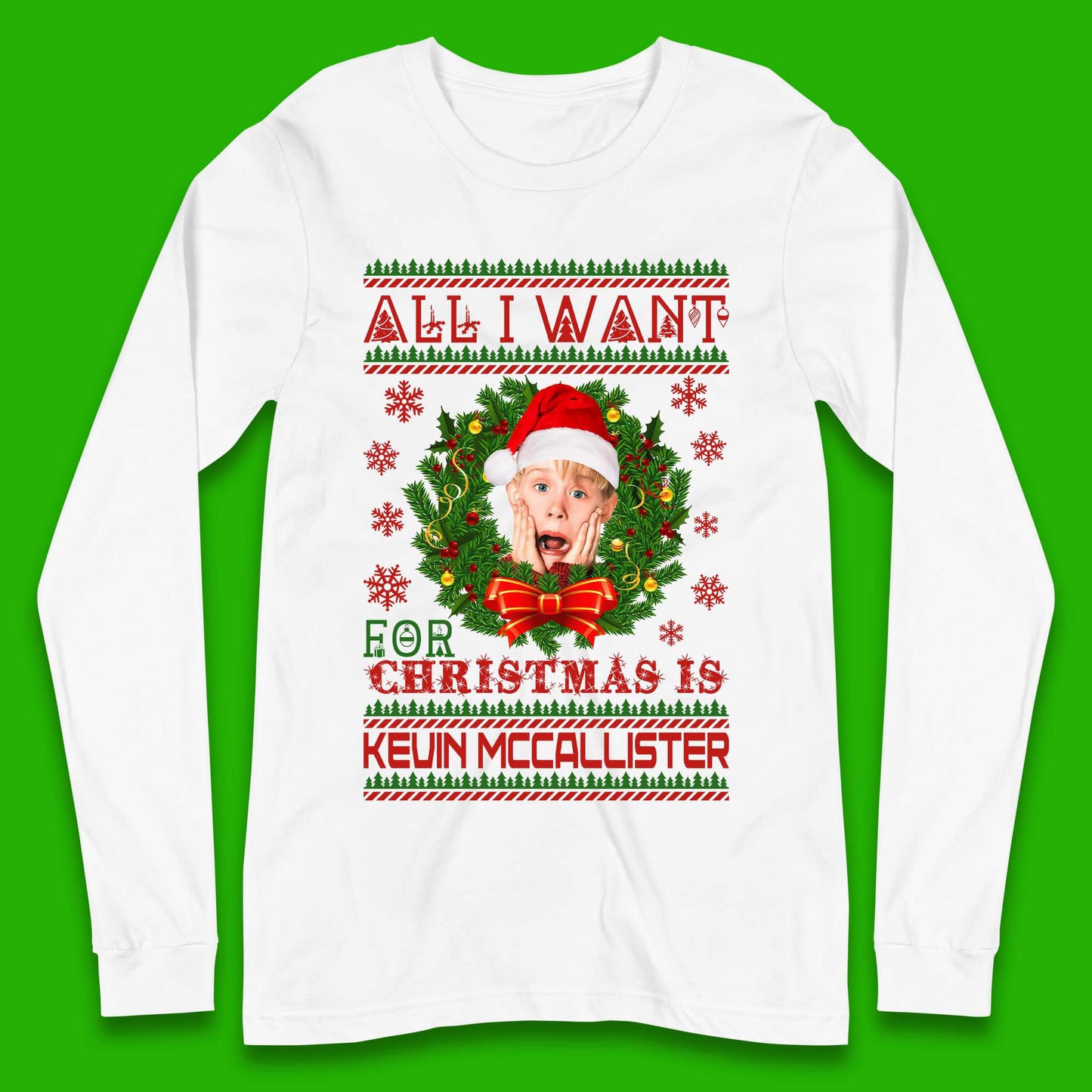 Kevin McCallister Christmas Long Sleeve T-Shirt