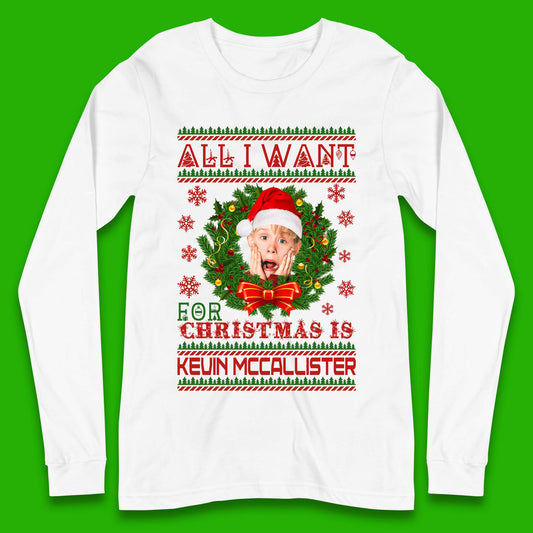 Kevin McCallister Christmas Long Sleeve T-Shirt