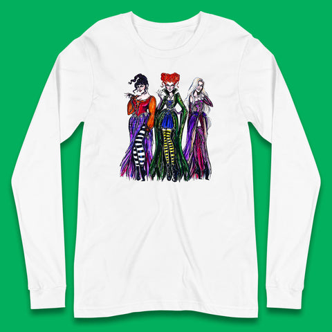 Halloween The Sanderson Sisters From Hocus Pocus Vintage Halloween Witches Long Sleeve T Shirt