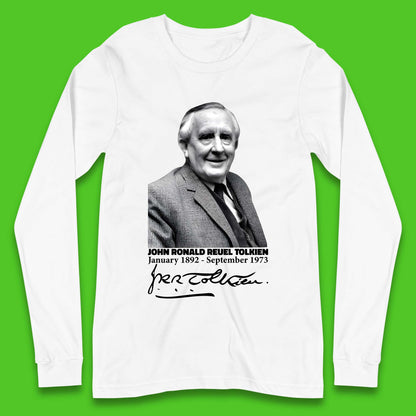 John Ronald Reuel Tolkien Signature Long Sleeve T-Shirt