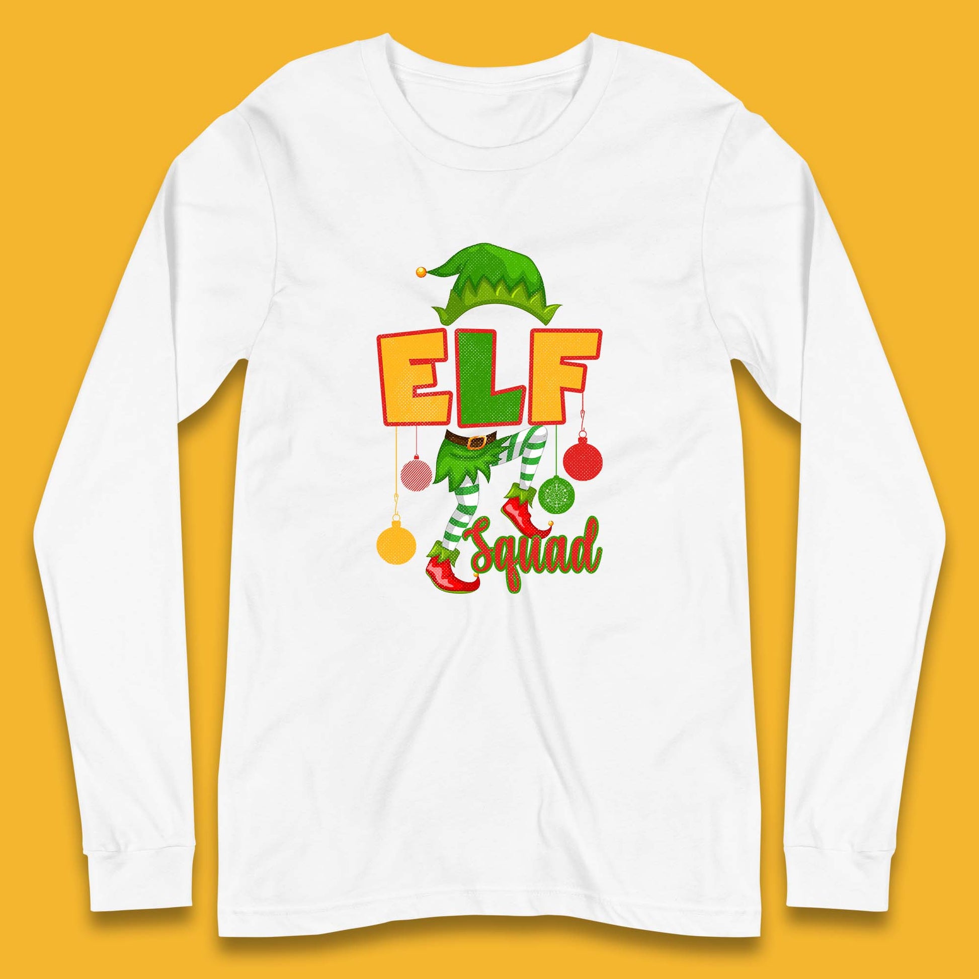 elf squad christmas long sleeve t shirt