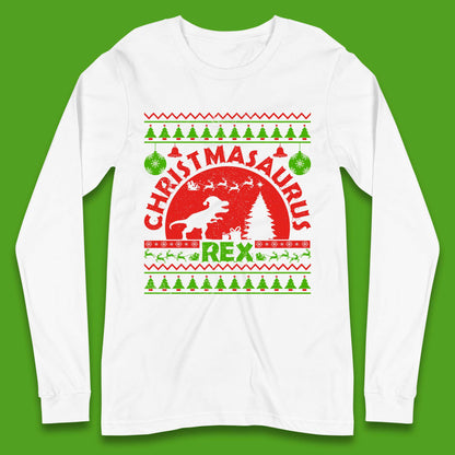 Christmasaurus Rex Long Sleeve T-Shirt