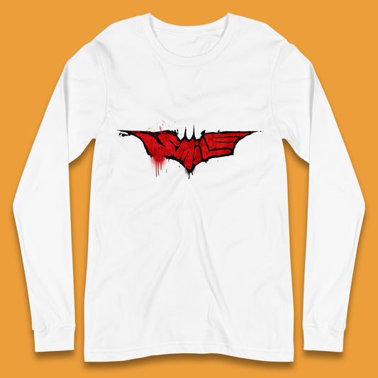 Smile Batman Logo Batman Beyond Superhero Animated Television Series DC Comics Superhero Long Sleeve T Shirt