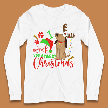 I Woof You A Merry Christmas Long Sleeve T-Shirt