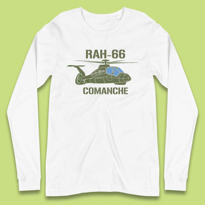 Boeing–Sikorsky RAH-66 Comanche US Army Gunship Attack Helicopter Long Sleeve T Shirt