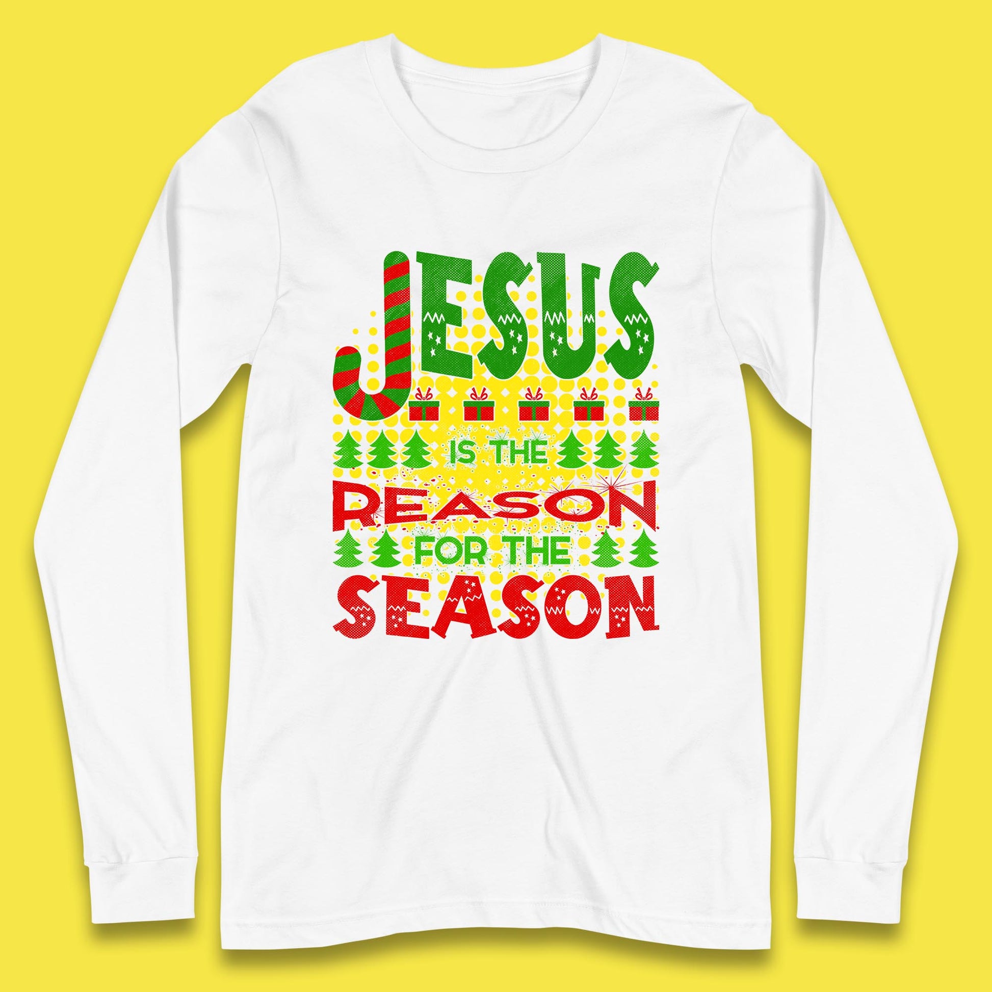 christmas jesus long sleeve t shirt