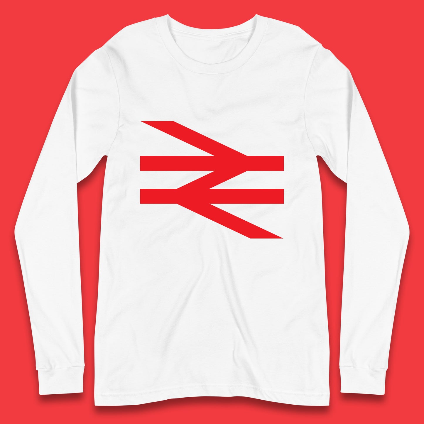 British Rail Union Jack Logo Trains Trainspotter Train Nationalisation Britain Uk Labour Politics Long Sleeve T Shirt