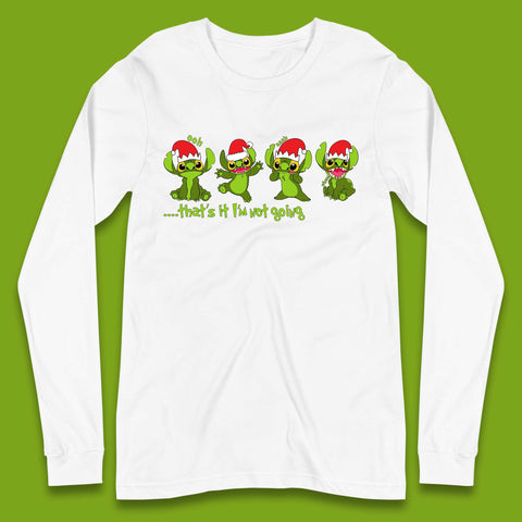 Grinch Stitch Christmas Long Sleeve T-Shirt