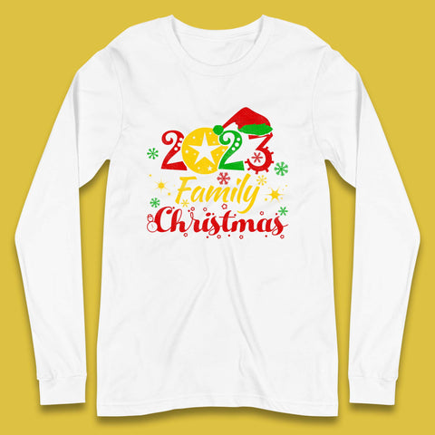 Family Christmas 2023 Christmas Matching Family Costume Xmas Long Sleeve T Shirt