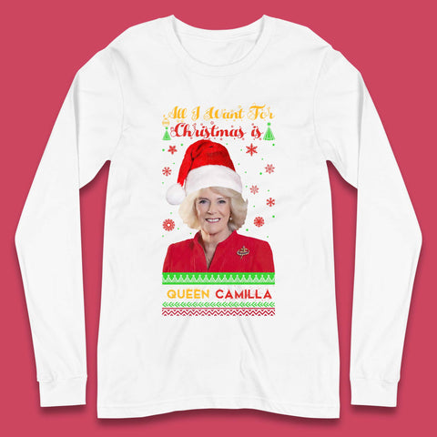 Queen Camilla Christmas Long Sleeve T-Shirt