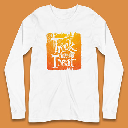 Trick Or Treat Happy Halloween Spooky Season Halloween Vibes Long Sleeve T Shirt