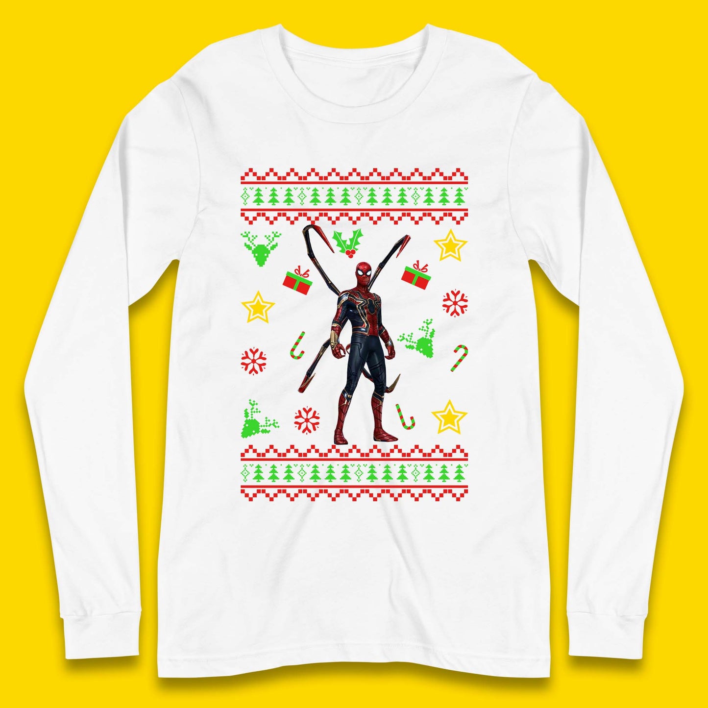 Spiderman Christmas Long Sleeve T-Shirt