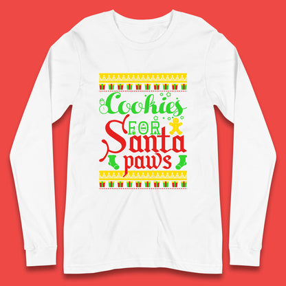 christmas cookies for santa paws t shirt