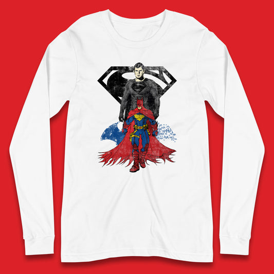 Batman And Superman Future State Dark Detective Superhero Comic Book Characters DC Comics Long Sleeve T Shirt
