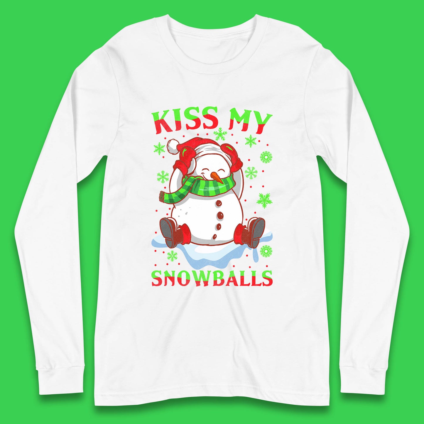 snowman long sleeve t shirt