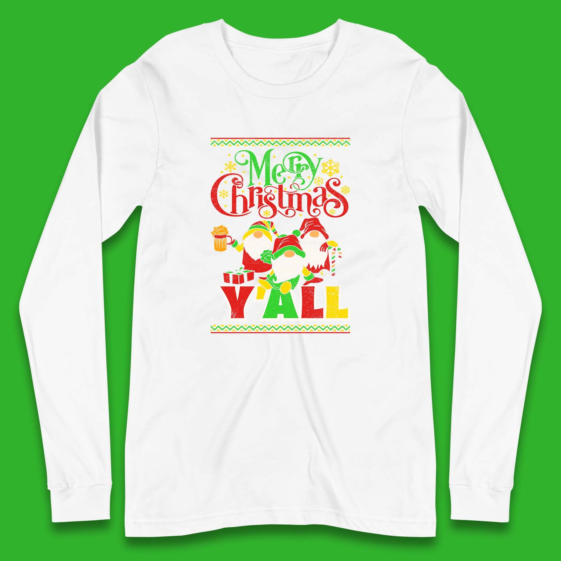 gnomes christmas long sleeve t shirt
