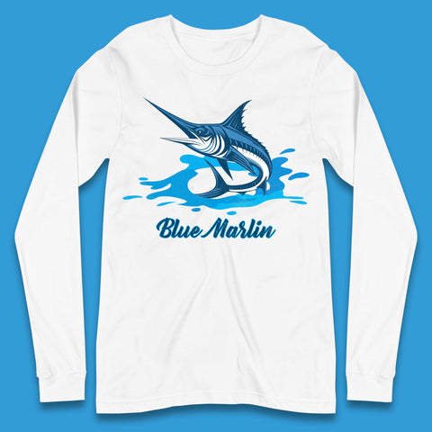 Blue Marlin Fishing Long Sleeve T-Shirt