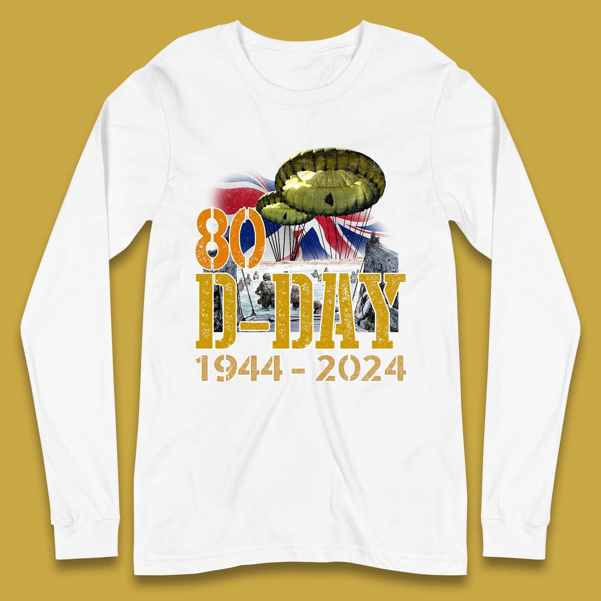 D-Day 1944-2024 Long Sleeve T-Shirt