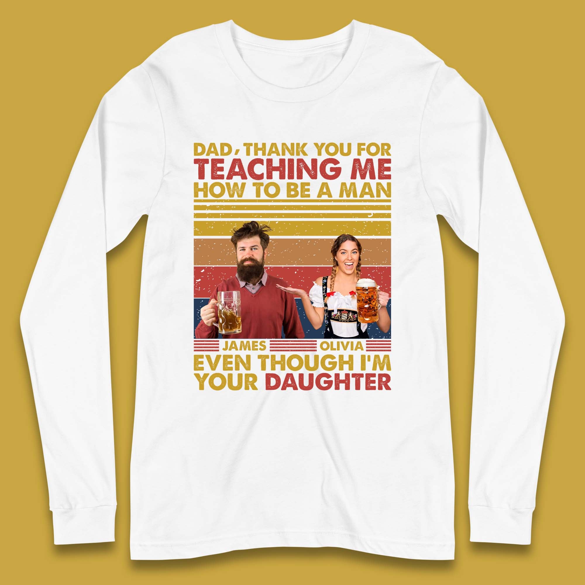 Personalised Thank You For Teaching Me Long Sleeve T-Shirt