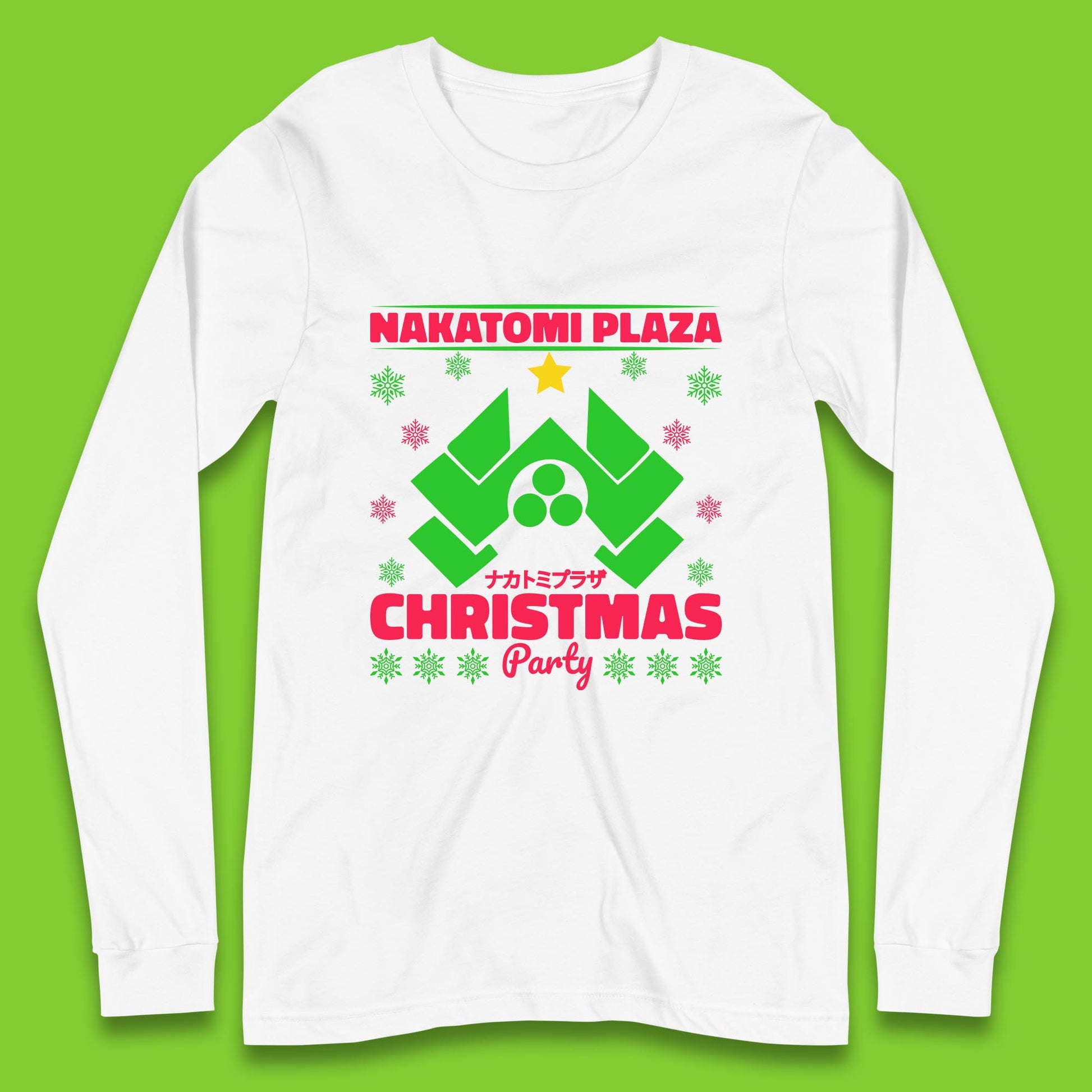 nakatomi plaza christmas long sleeve t shirt