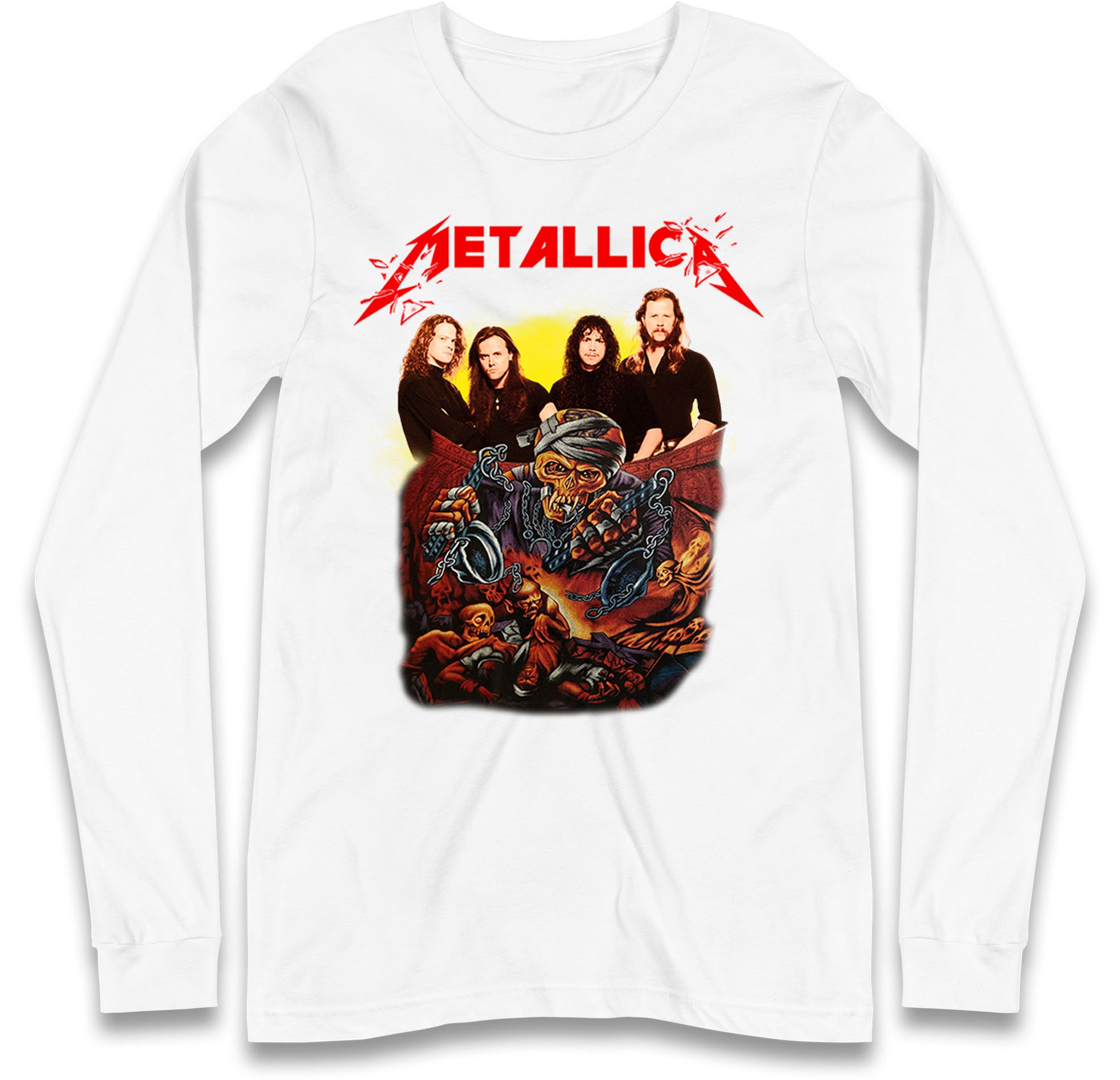 Metallica Skelington Long Sleeve T Shirt