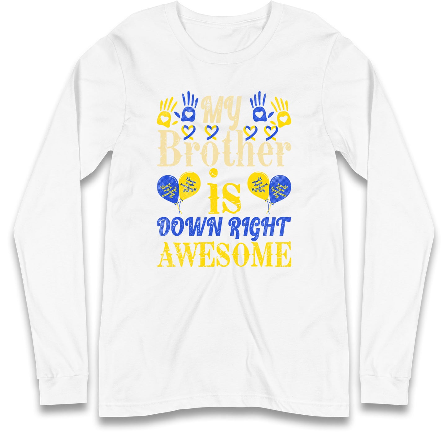 world down syndrome day long sleeve t shirt