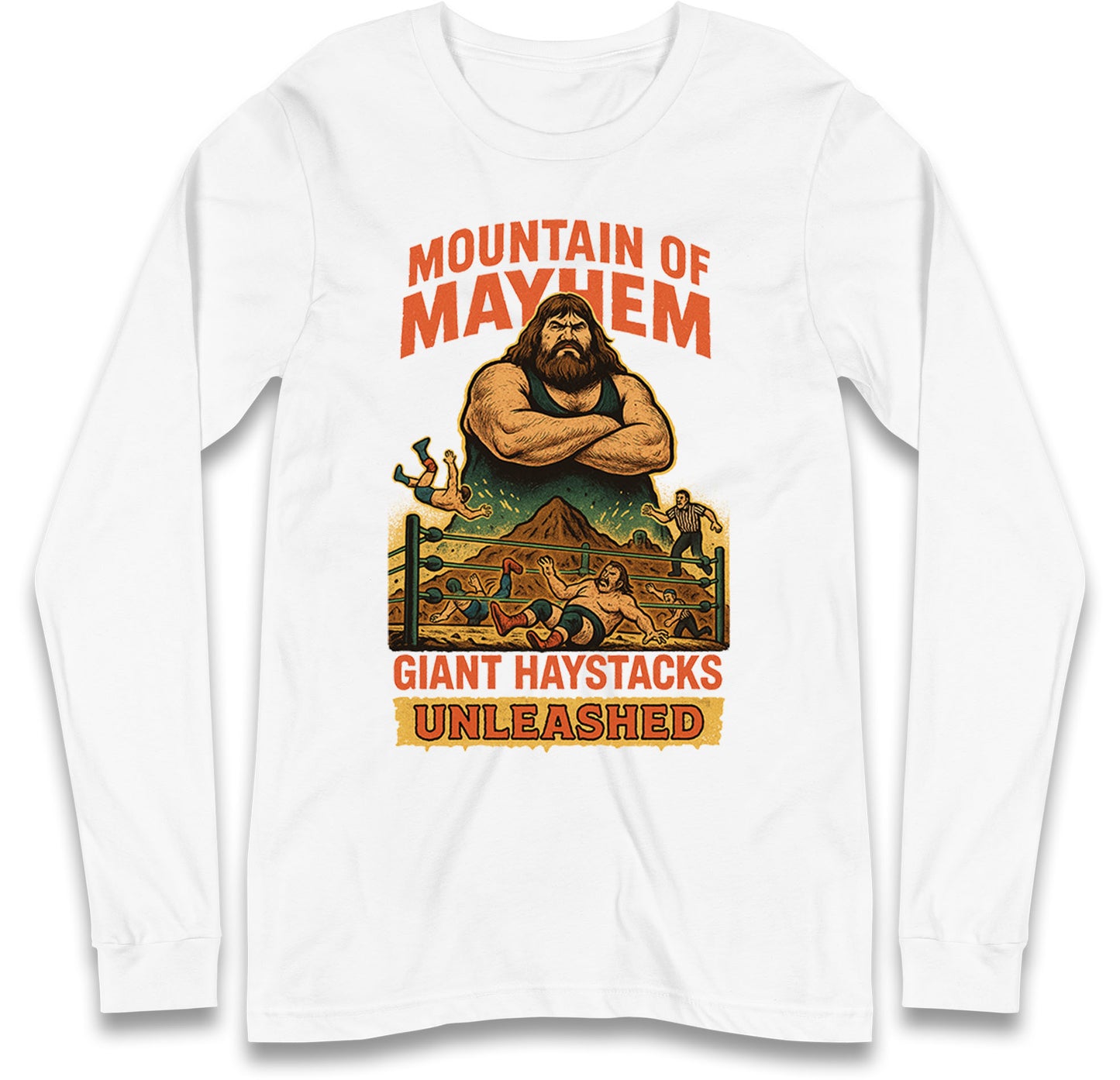 Giant Haystacks Long Sleeve T Shirt