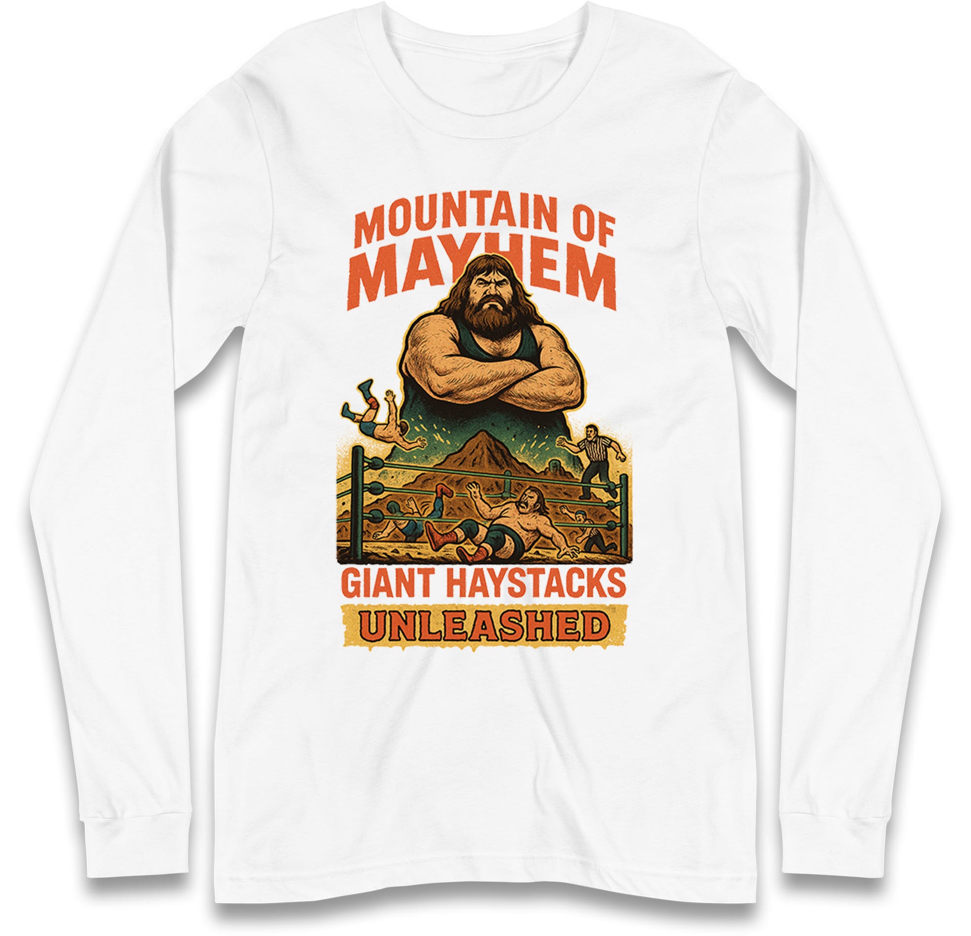 Giant Haystacks Long Sleeve T Shirt