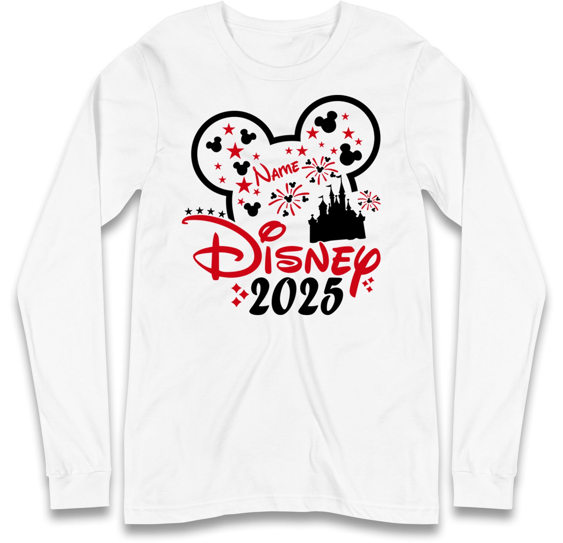 Mickey Mouse Castle Long Sleeve T Shirt