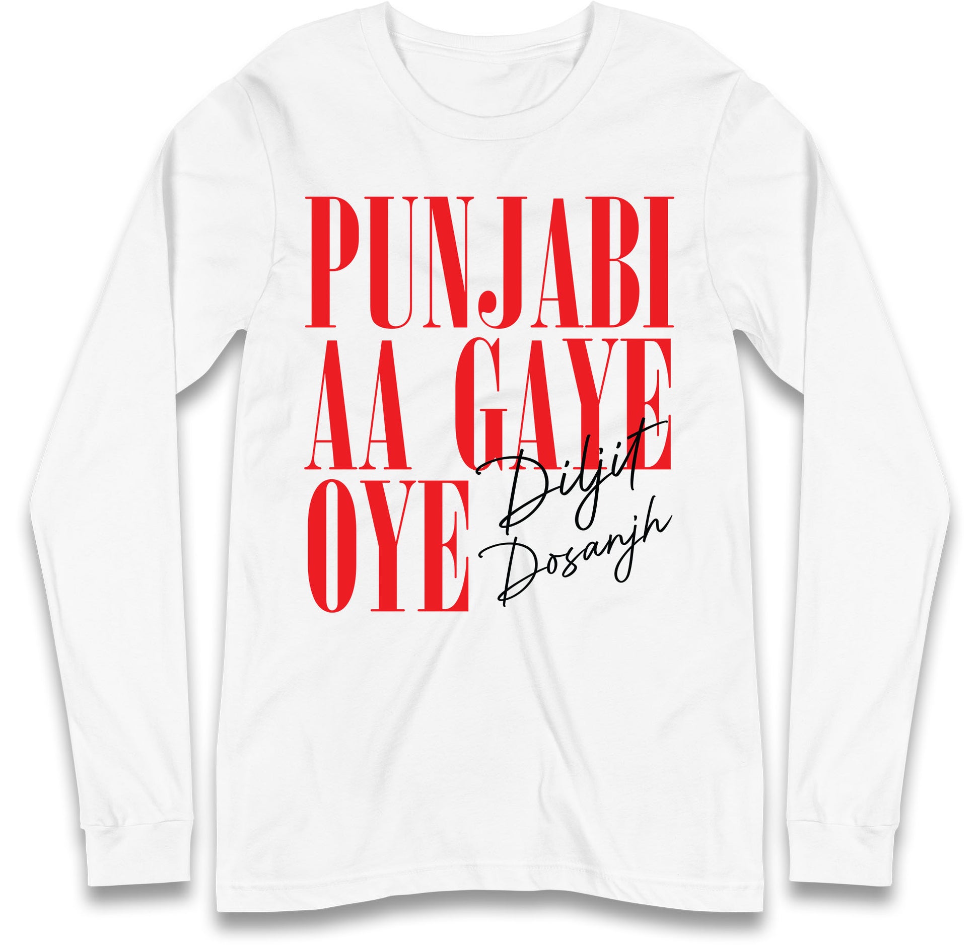 Diljit Dosanjh Long Sleeve T Shirt