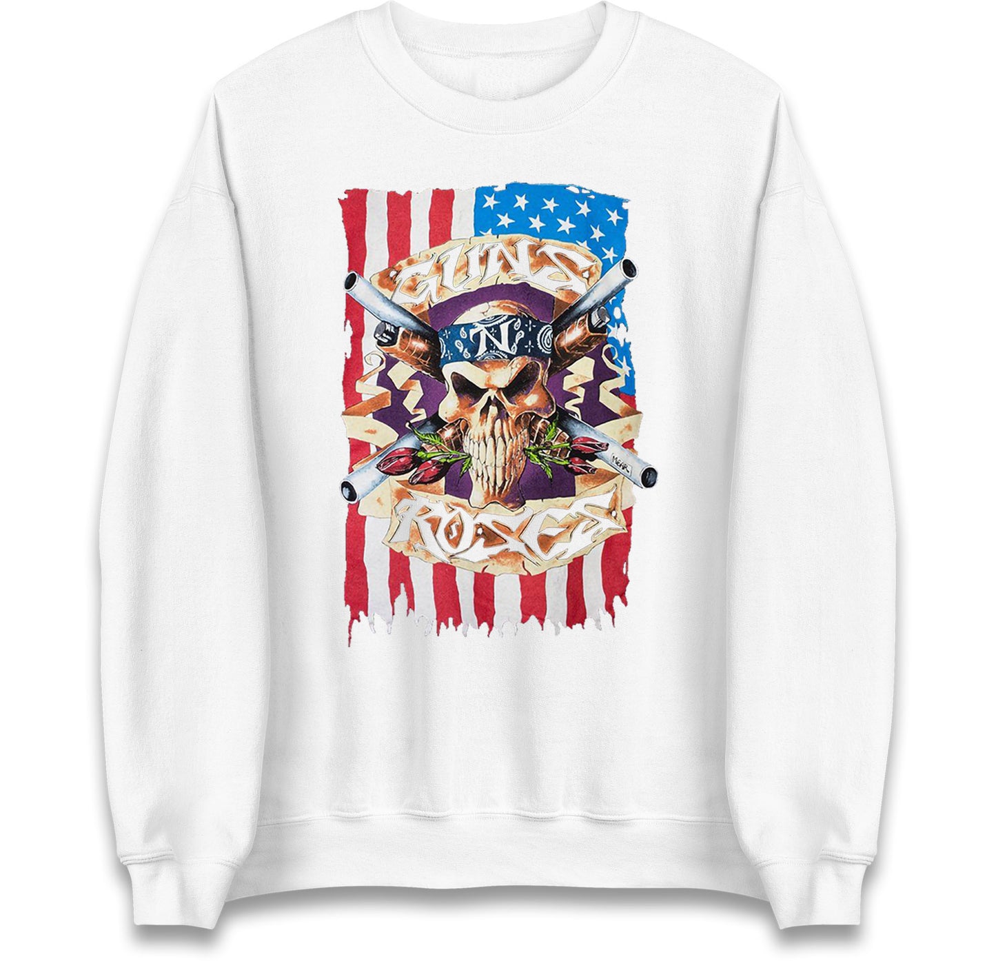 Guns N Roses American Flag Jumper