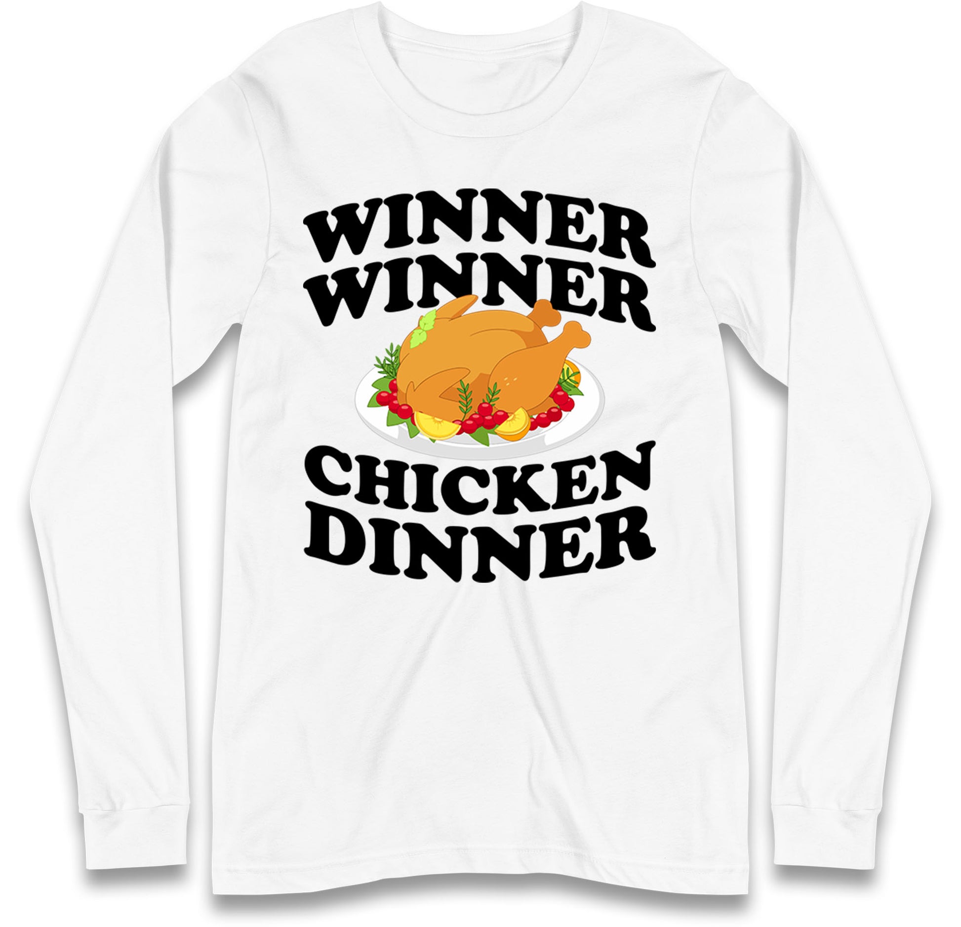 Chicken Dinner Pubg Long Sleeve T-Shirt