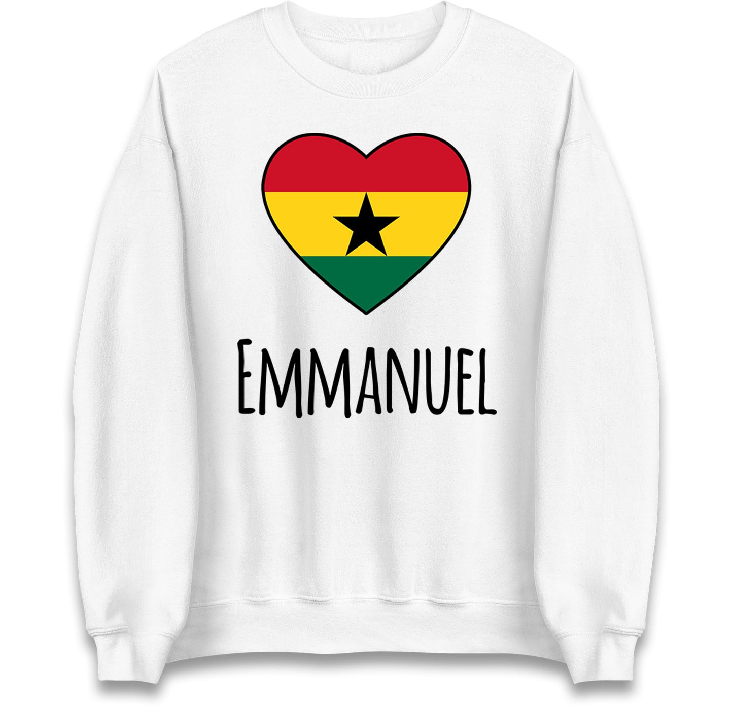 ghana heart flag jumper