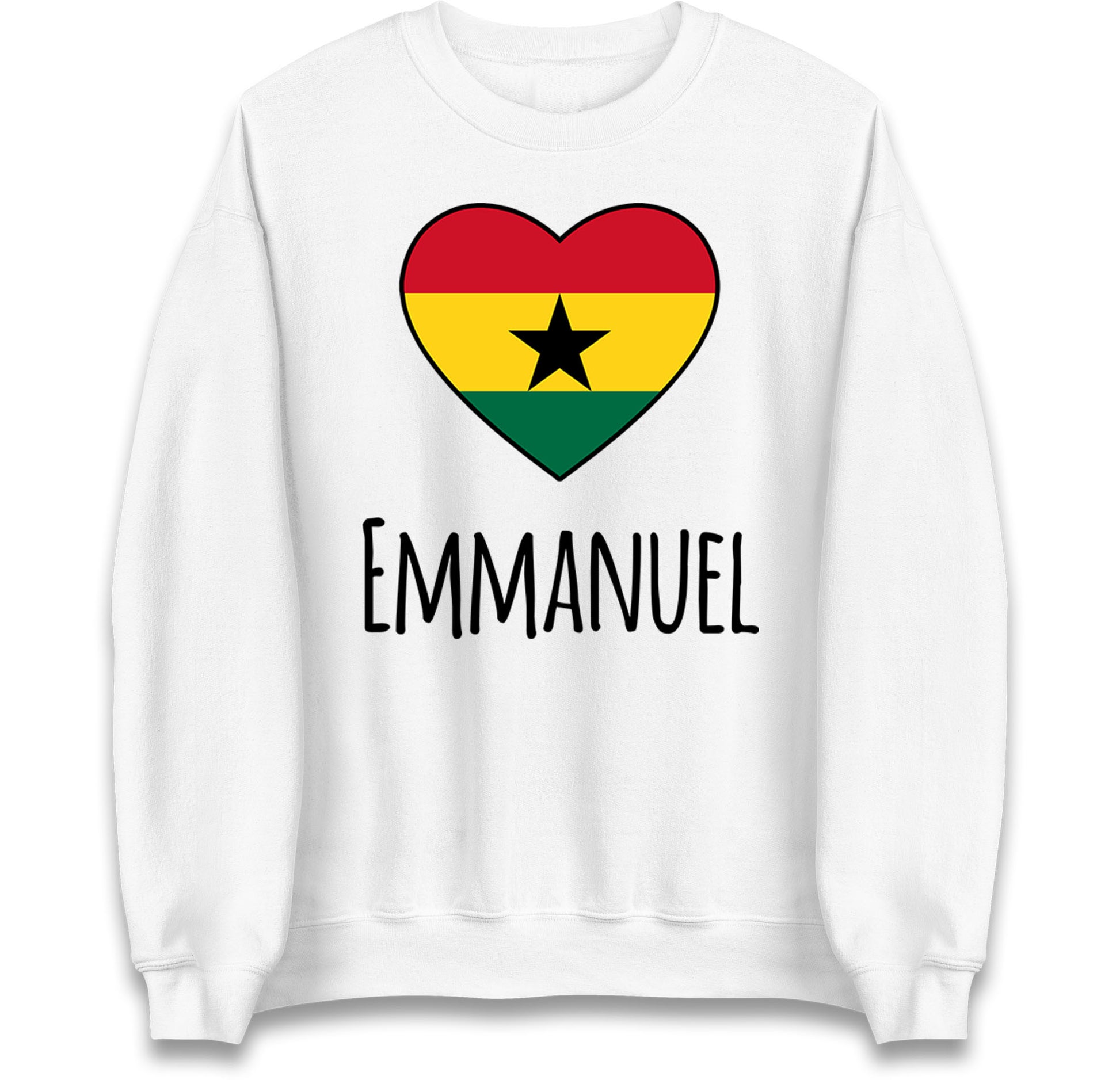 ghana heart flag jumper