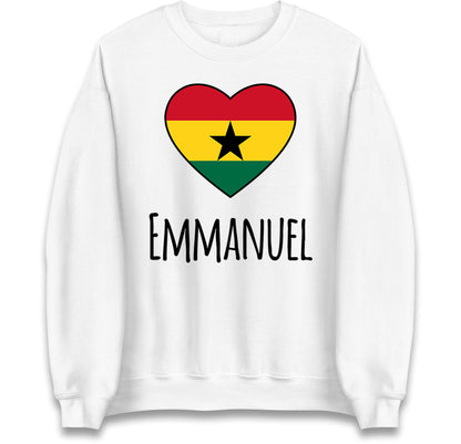 ghana heart flag jumper