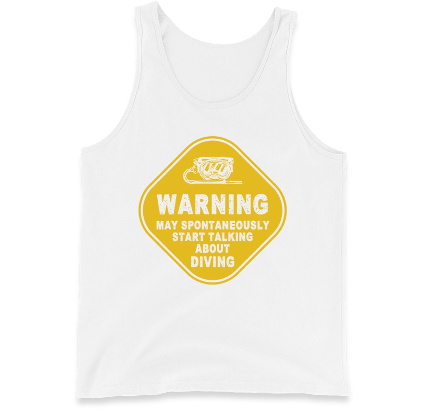 warning diving tank top